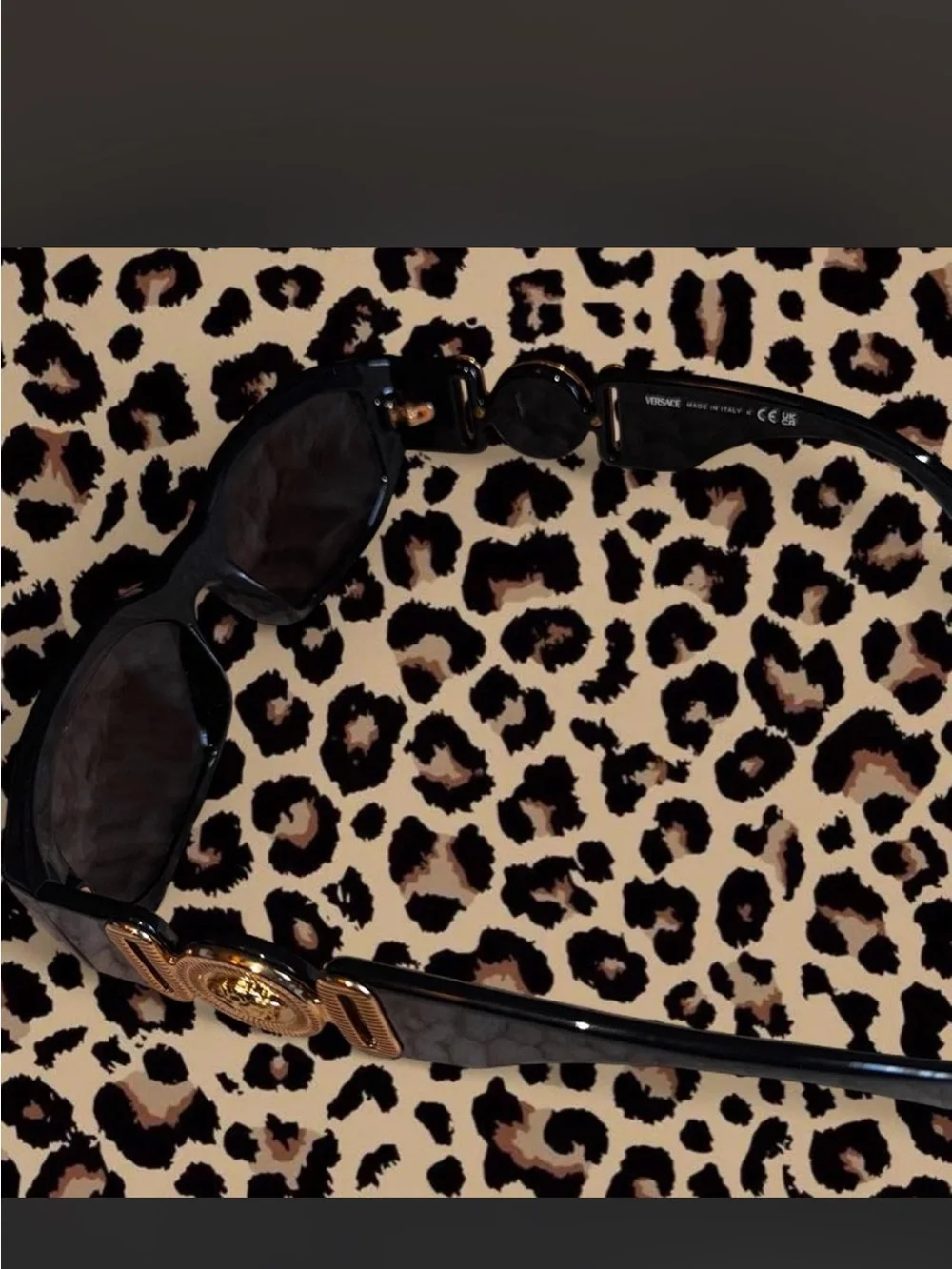 Versace Black Sunglasses Box with Gold Logo